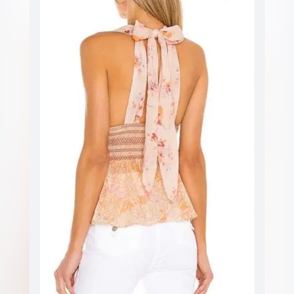 Free People Brinkley  Paisley Halter Size Small - Picture 2 of 7